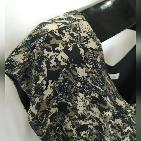 Pull&Bear Drawstring Pocketed Abstract Print Dress Size M - Picture 7 of 10